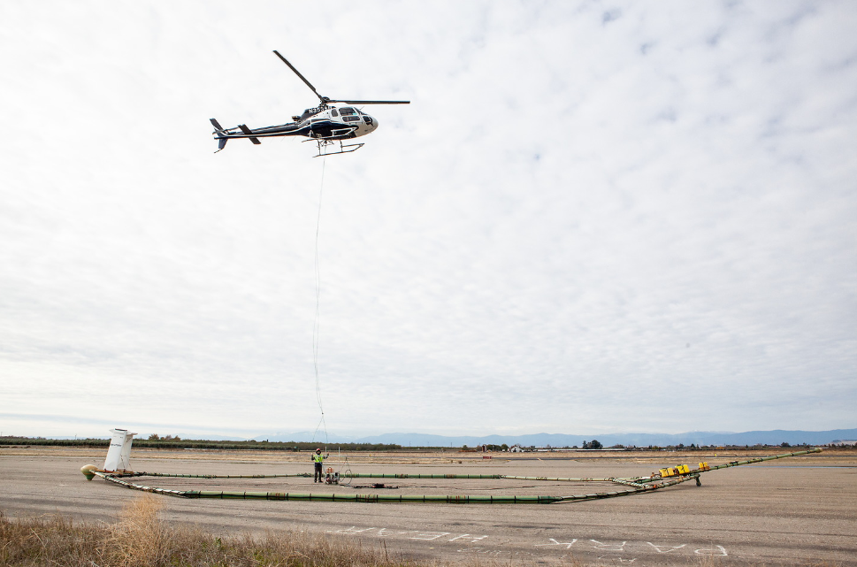 AEM equipment setup and pre-flight preparation.