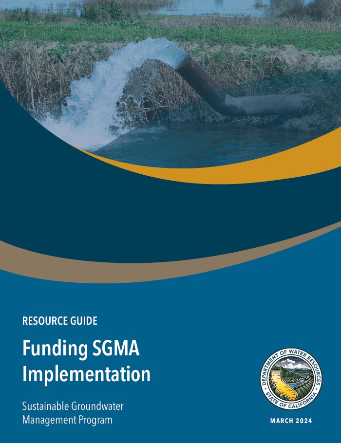 Funding SGMA Implementation resource guide cover.