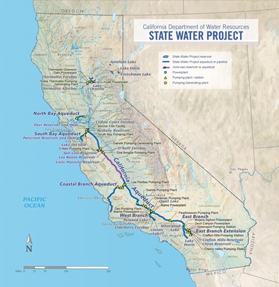 Map of SWP facilities.