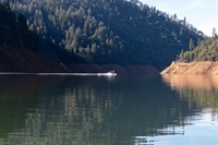 California Department of Water Resources  (DWR) and California Department of Fish and Wildlife (CDFW) staff the participate in the Mid-Winter Bald Eagle Survey along the shoreline North Fork of the Feather River at Lake Oroville, in Butte County, California. Photo taken January 6, 2025.