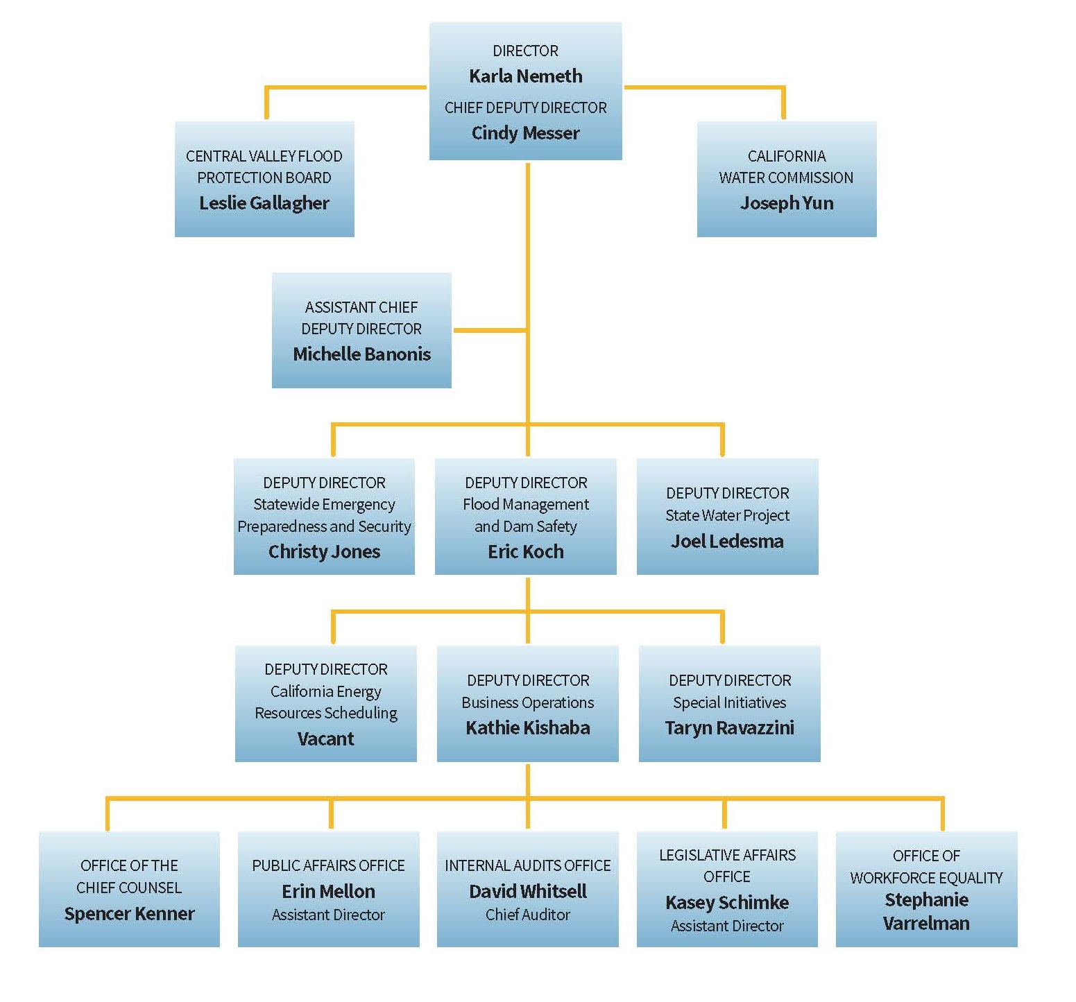 DWR Organization Chart